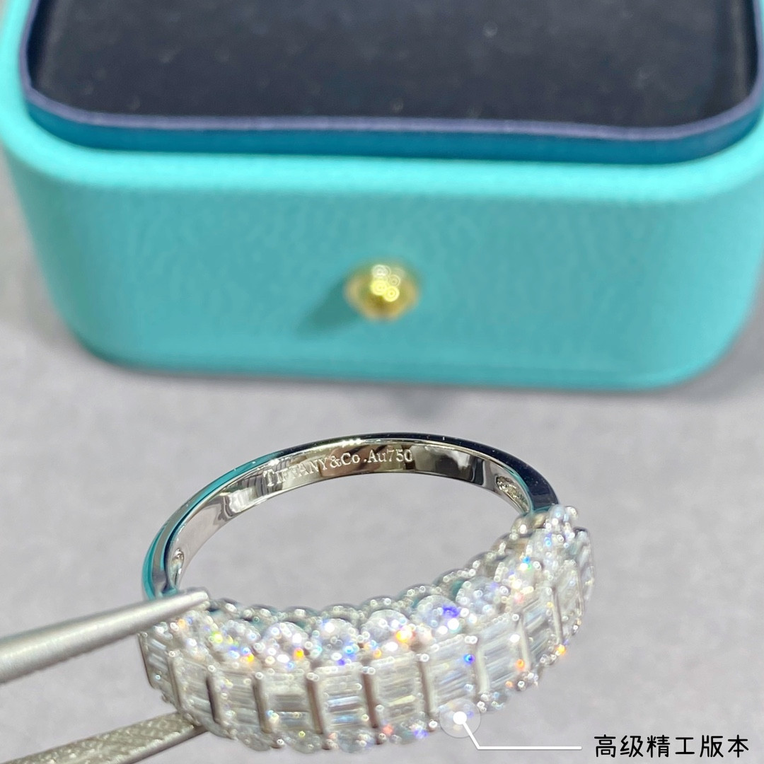 t*f*ny & co. triple-row D1am0nd eternity ring ag925