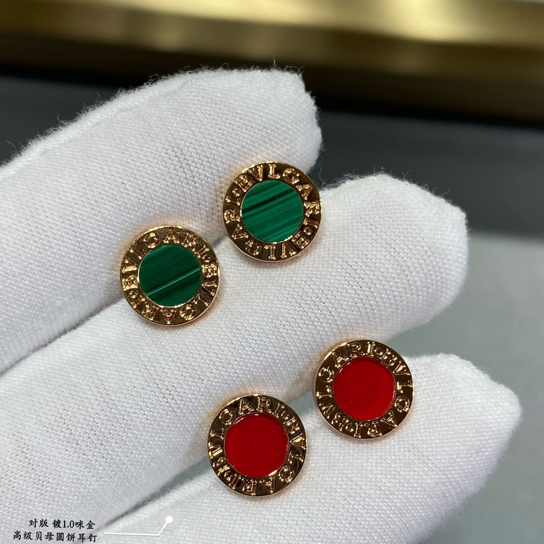 Bv1g*ai Round Cake Earrings