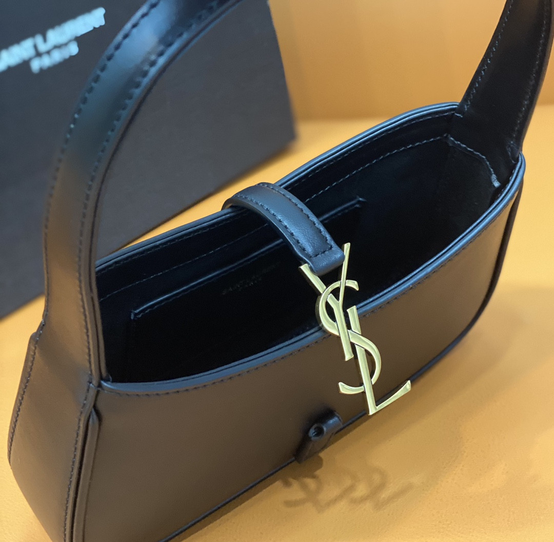 Y51 MINI LE 5 À 7 IN SMOOTH LEATHER NOIR 19 X 11.5 X 4.5 CM