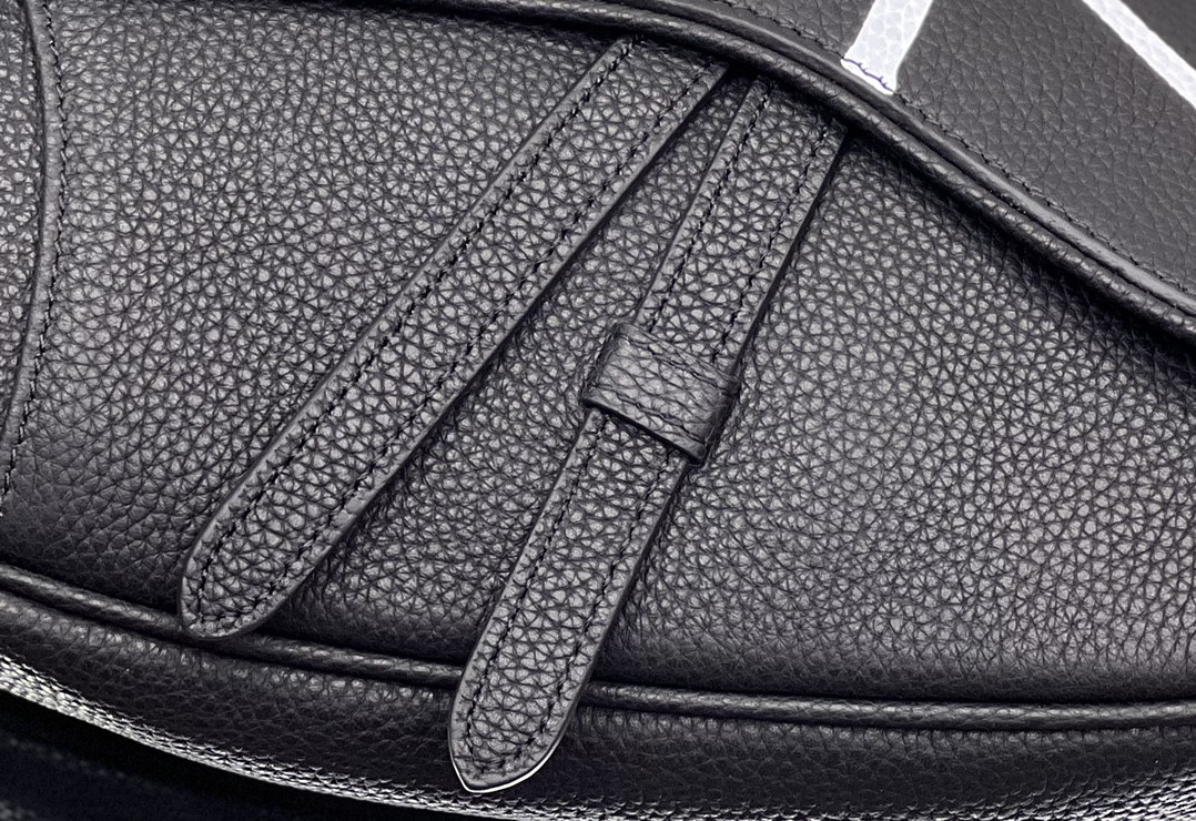 Chr1st1an D10r X SHAWN STUSSY Grained Calfskin Saddle 26 x 19 x 4.5 cm