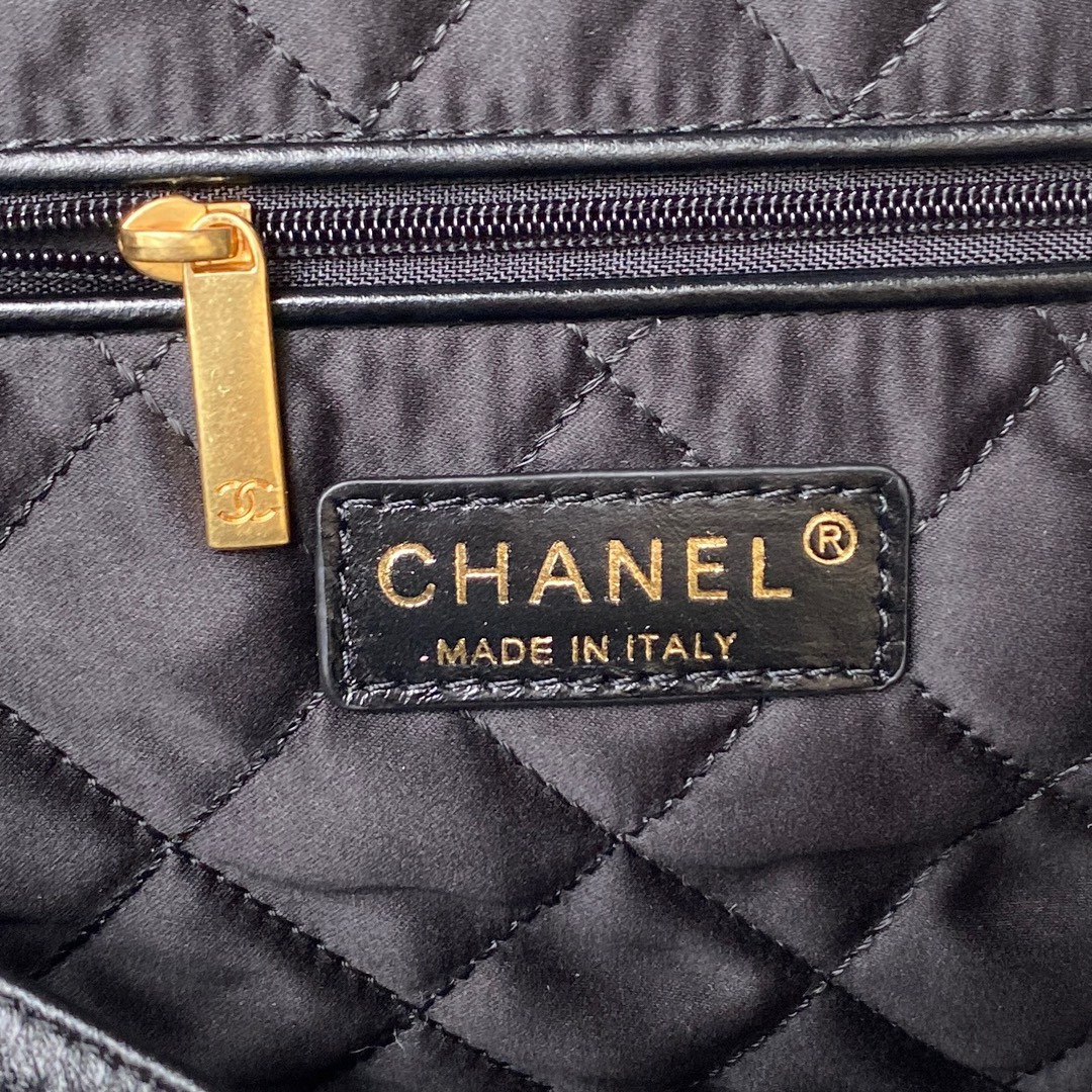 Ch**el 22 SMALL HANDBAG velvet BLACK 13.7×14.4×2.7 in
