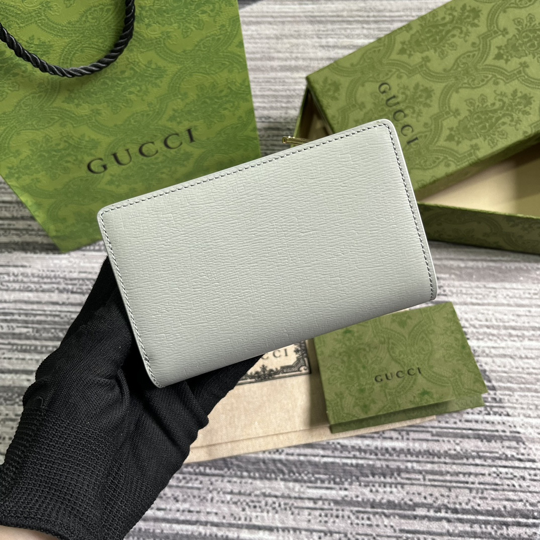 Gvc*1 Script Zip-Around Wallet gray 14 x 18.5 x 3cm