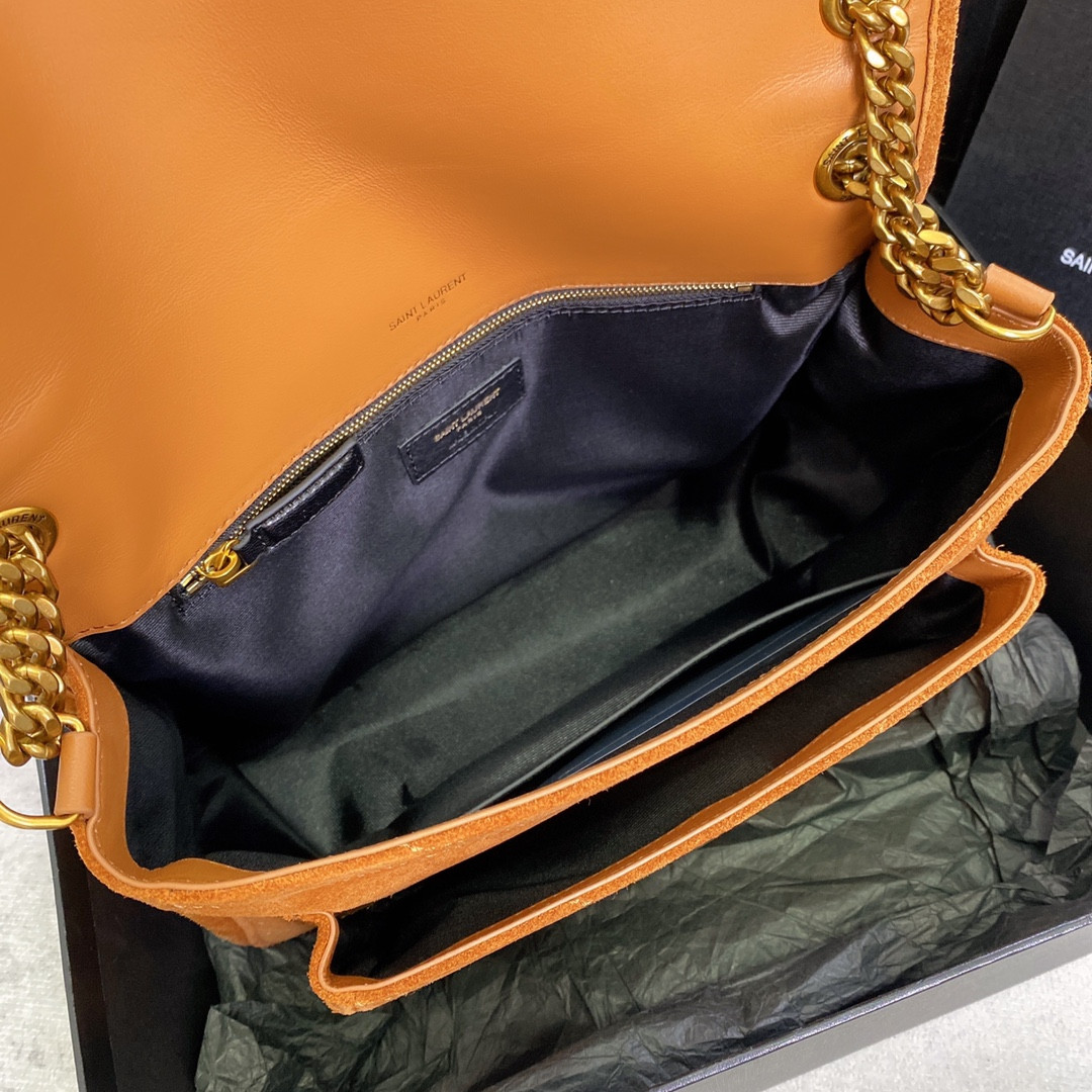 Y51 NIKI MEDIUM IN SUEDE ORANGE 11 X 7.8 X 3.3 INCHES
