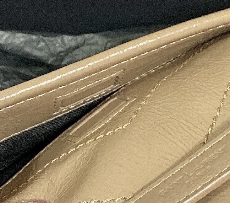 Y51 NIKI BABY IN VINTAGE LEATHER DARK BEIGE 8.2 X 6 X 2.9 INCHES