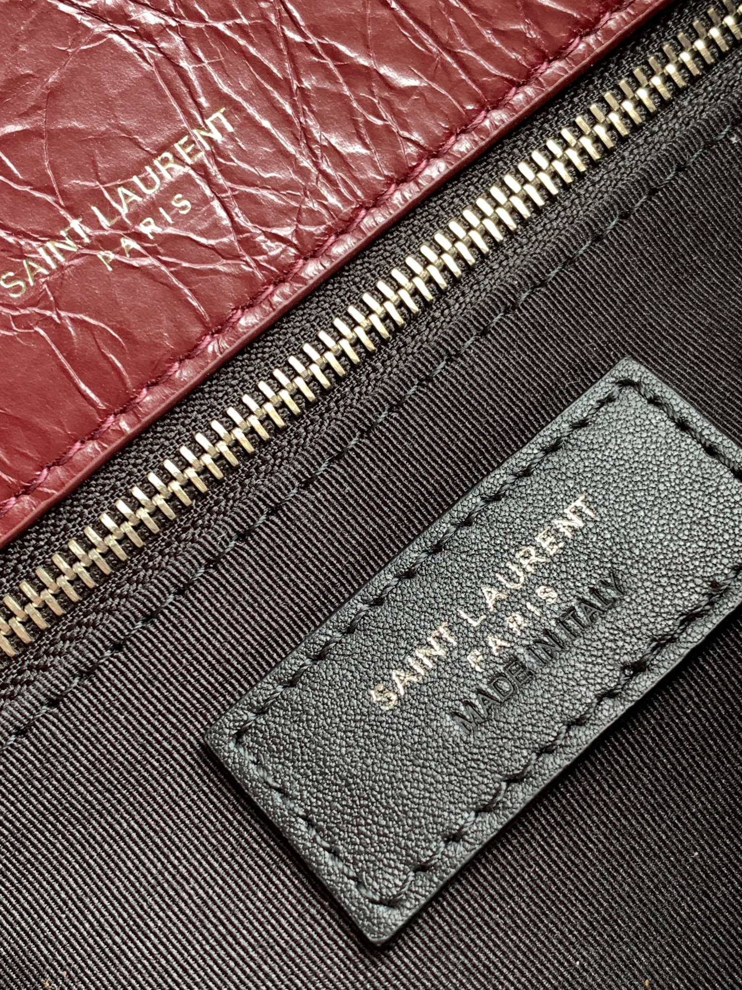 Y51 NIKI MEDIUM IN VINTAGE LEATHER RED 11 X 7.8 X 3.3 INCHES