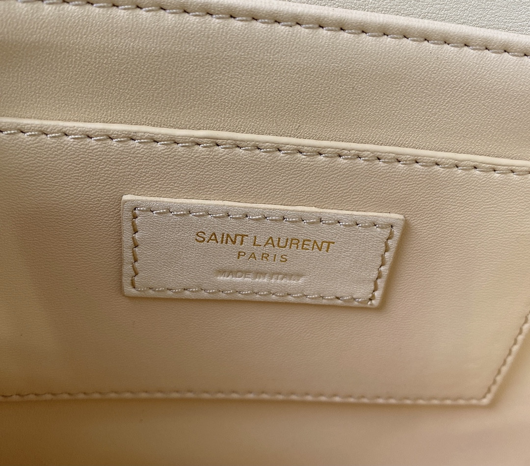 Y51 SOLFERINO MEDIUM SATCHEL IN BOX Sa1nt Lau*nt 9.1 X 6.3 X 2.4 INCHES
