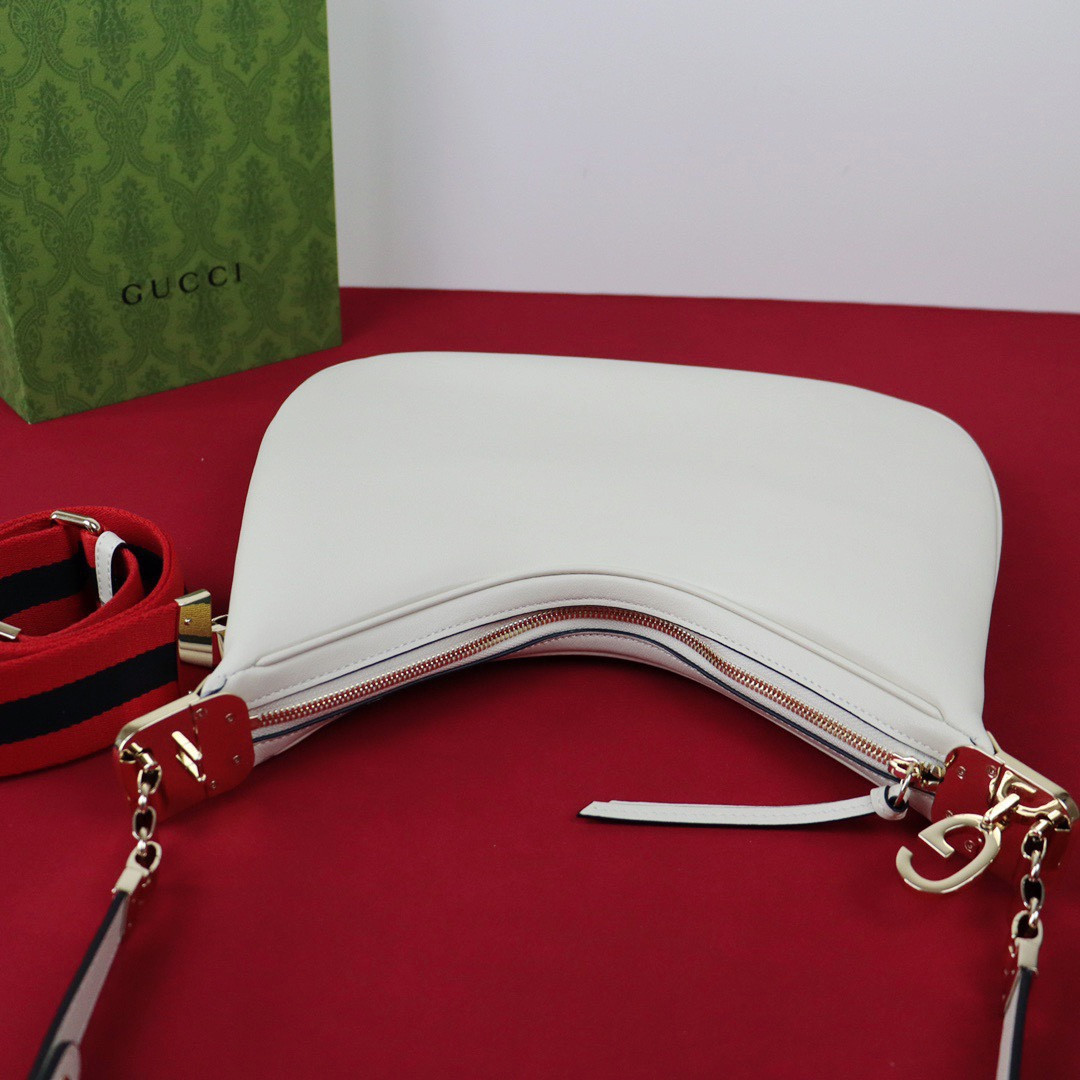 Gvc*1 ATTACHE MEDIUM SHOULDER BAG WHITE 13.8″W x 12.6″H x 2.4″D