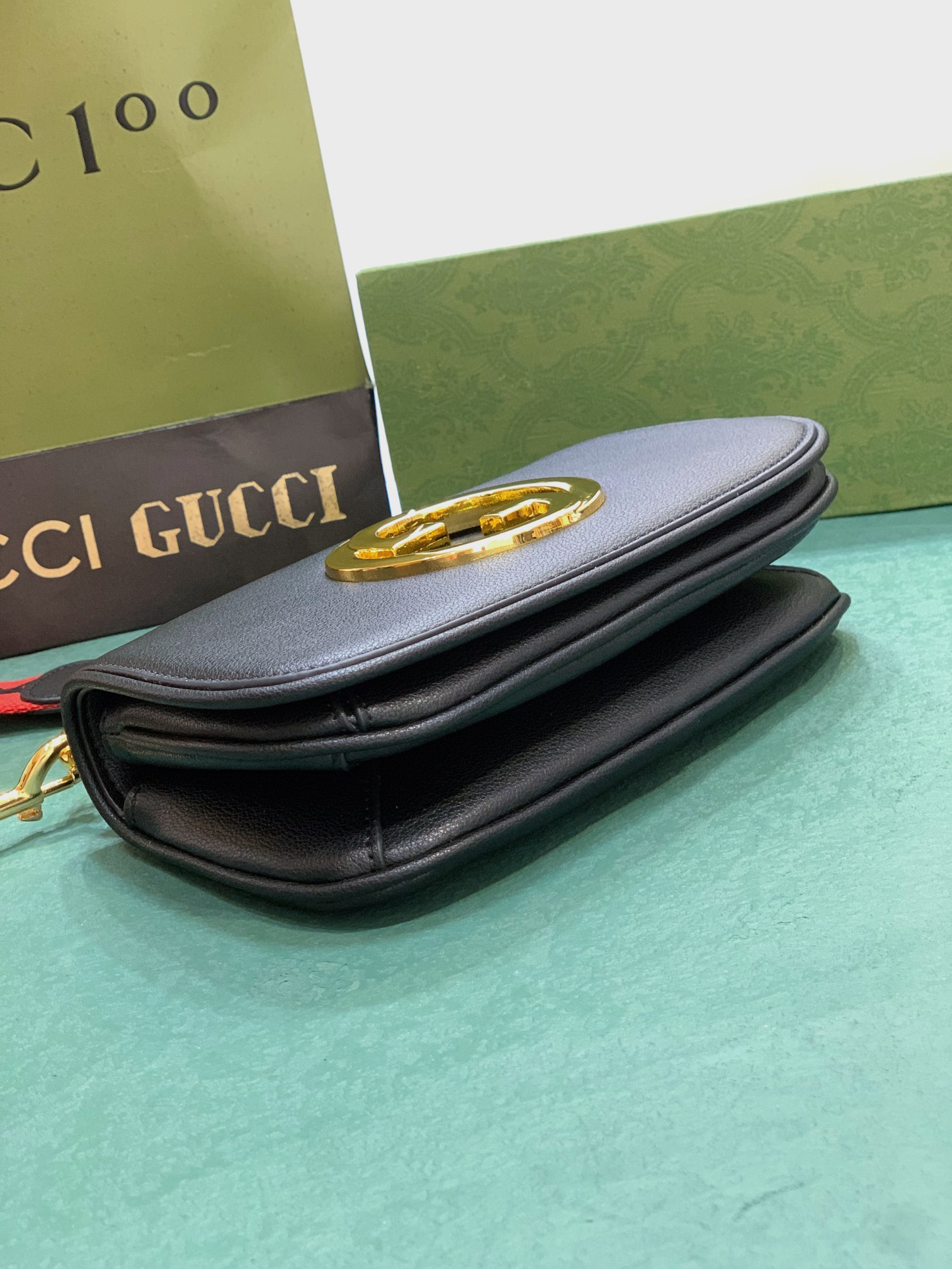 Gvc*1 BLONDIE MINI BAG BLACK 8.7"W x 5.1"H x 2.2"D