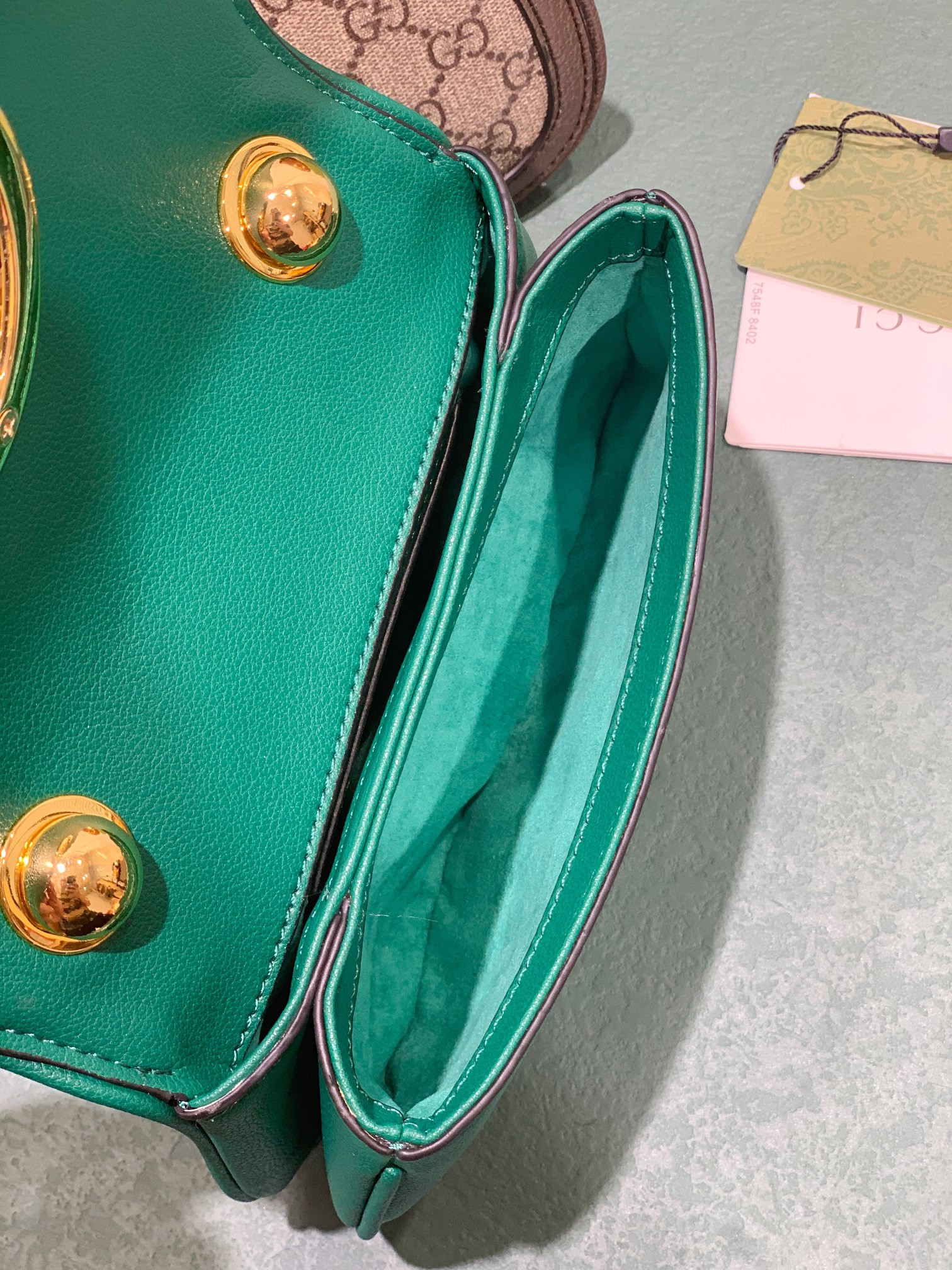Gvc*1 BLONDIE MINI BAG GREEN 8.7"W x 5.1"H x 2.2"D