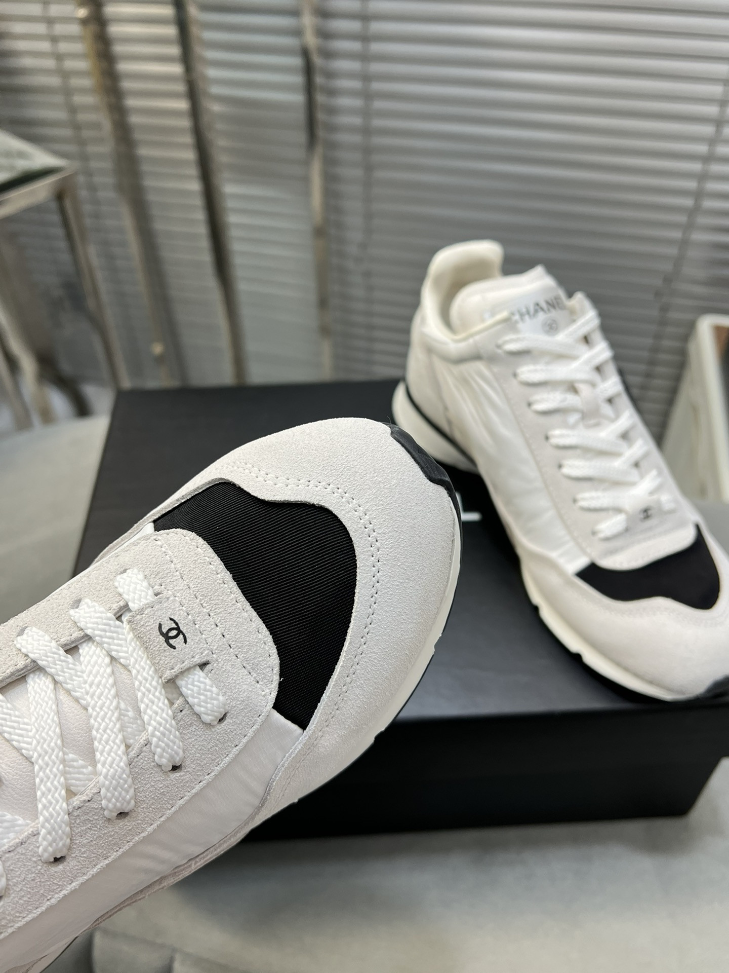 UA Ch**el SNEAKERS Fabric, Suede Kidskin & Suede Calfskin