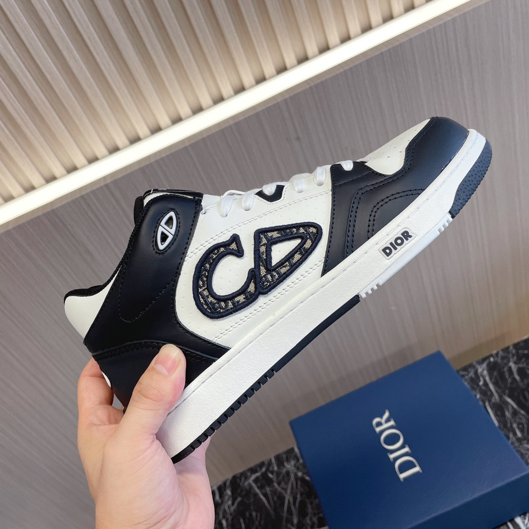 UA D10r B57 Mid-Top Sneaker Black and White