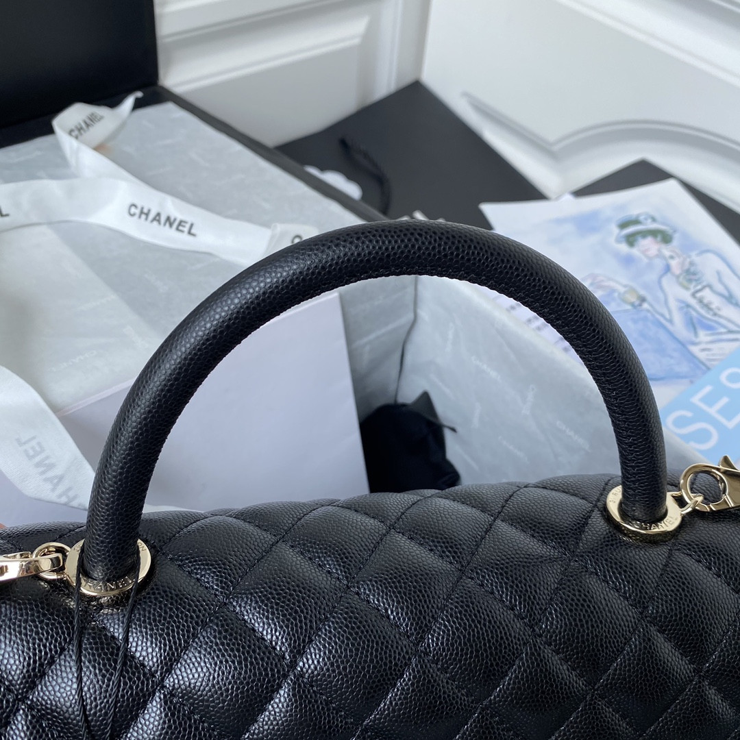 Ch**el Coco Handle Bag 28cm