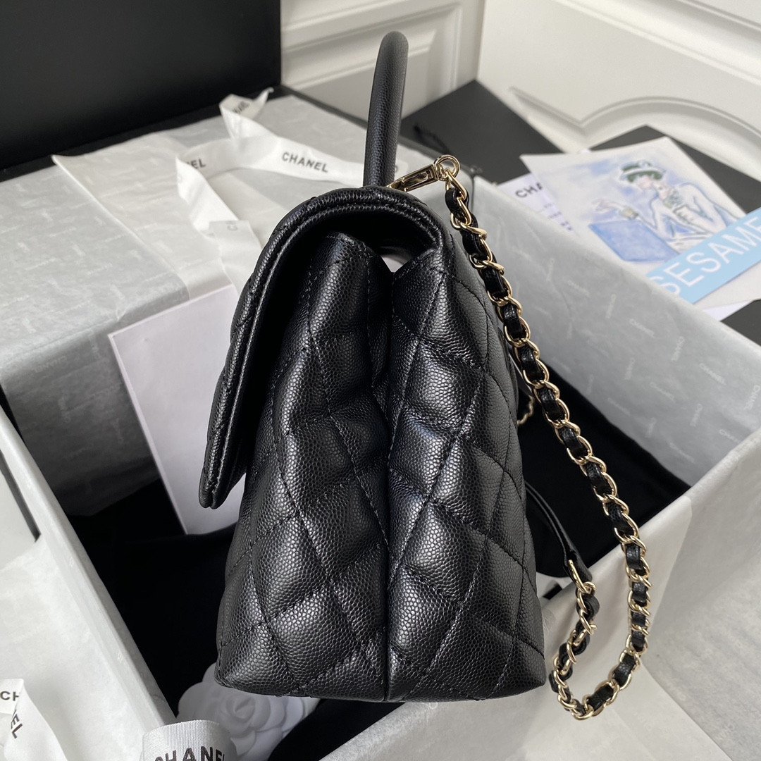 Ch**el Coco Handle Bag 28cm