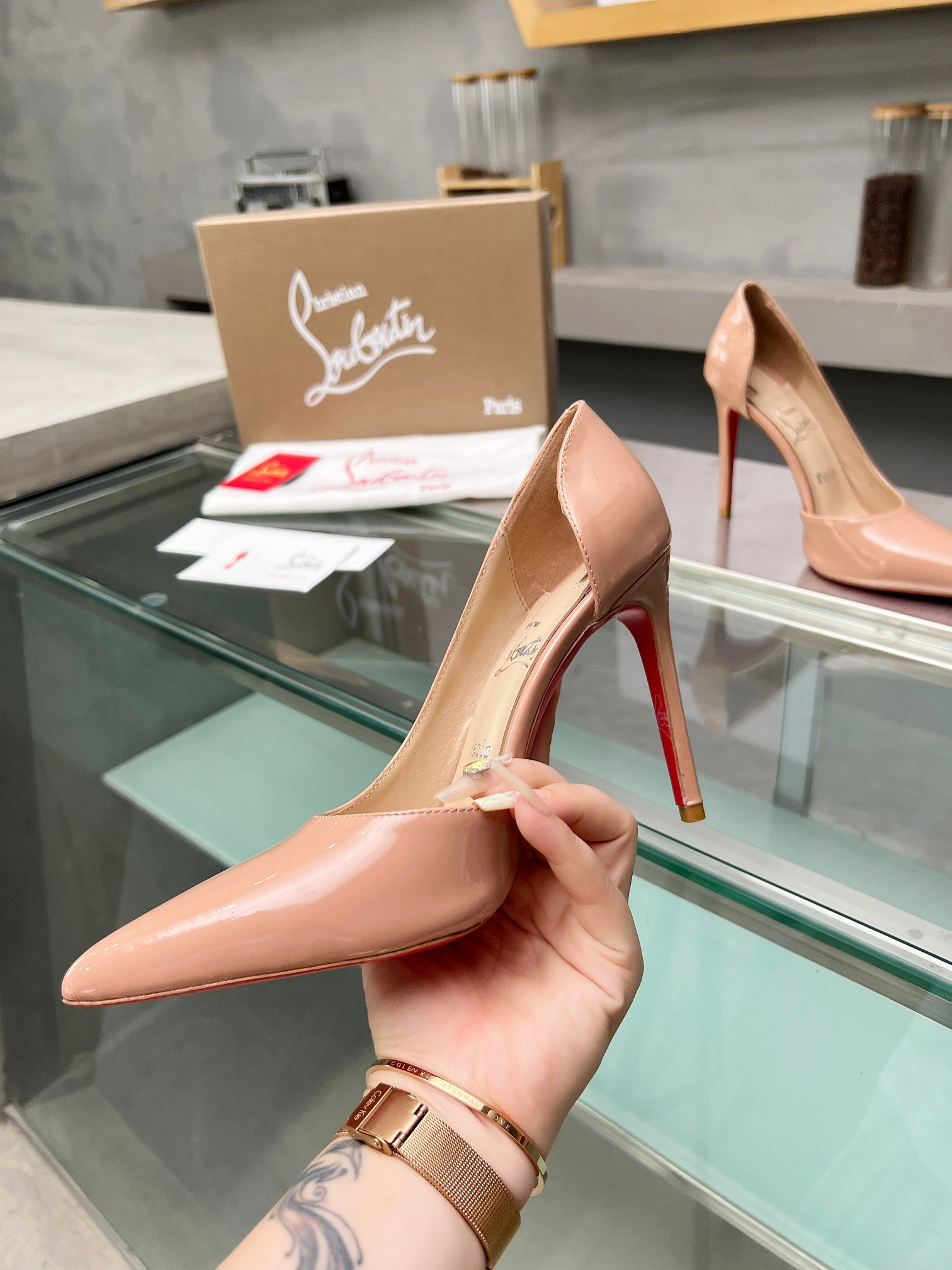 ua chr1st1an louboutin cl red-botT0m shoes