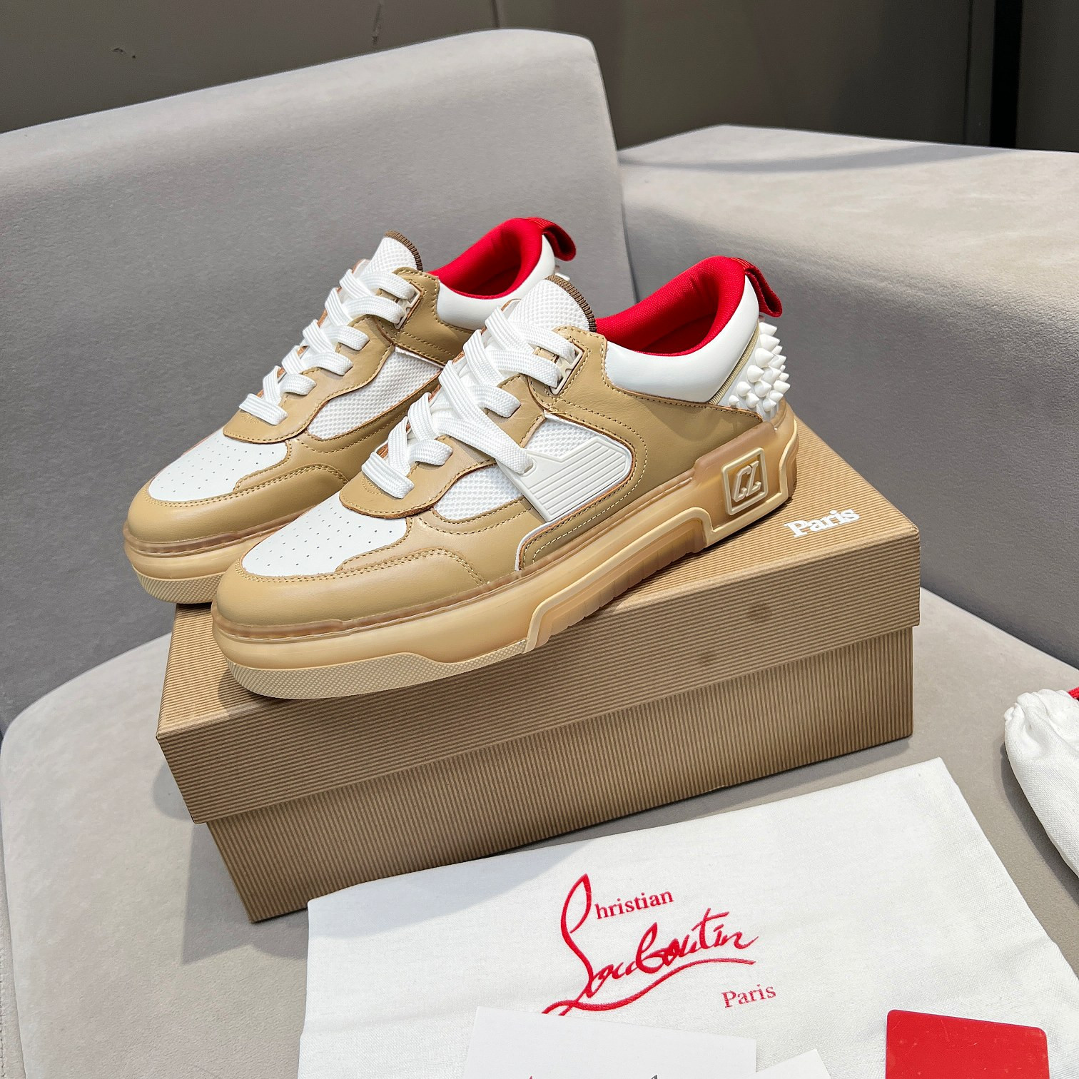 UA Chr1st1an Louboutin 2024 [New]ASTROLOUBI Unisex Thick-Soled Sneakers