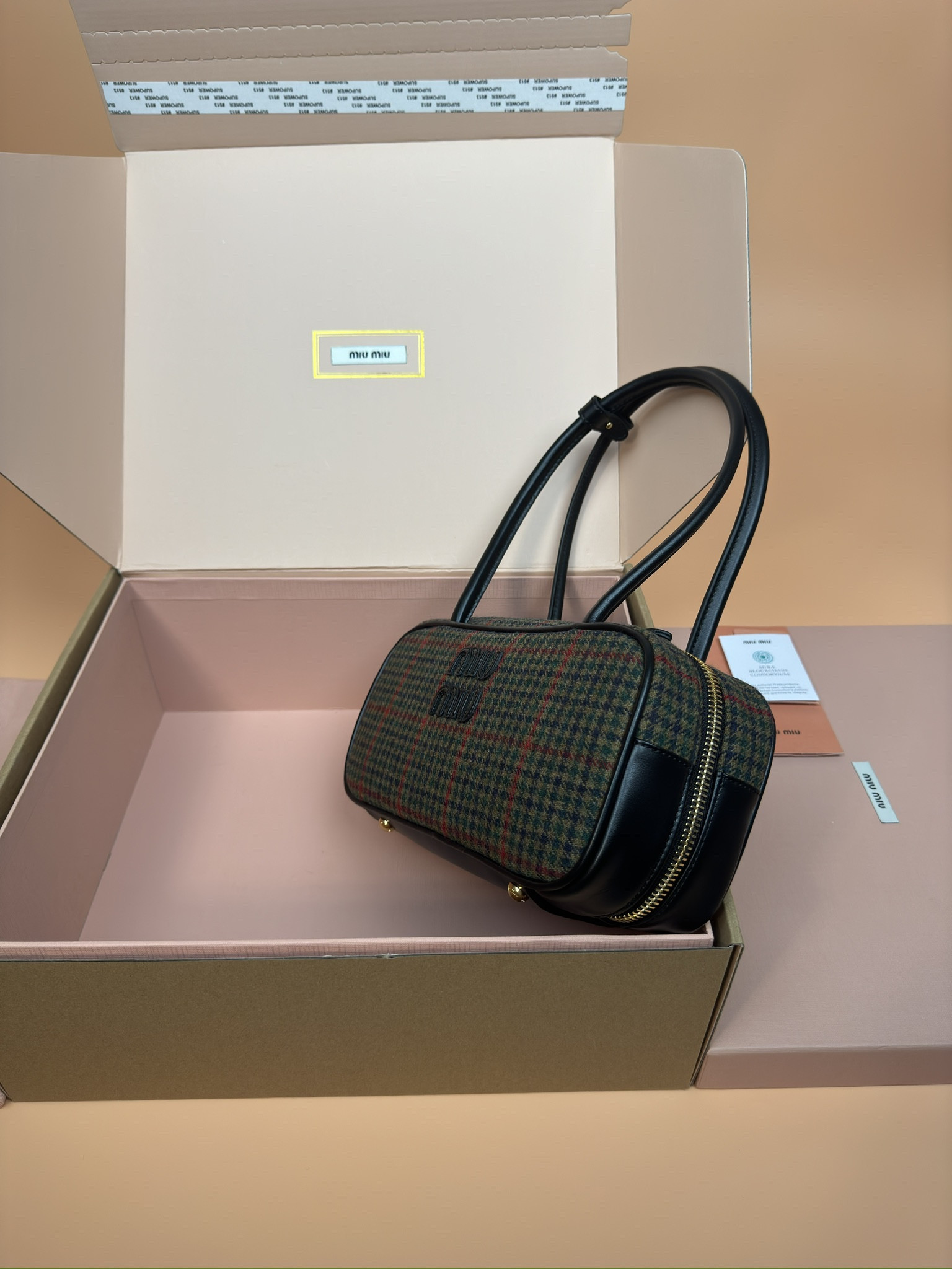 M1v M1v leather beau bag 28×15×9cm