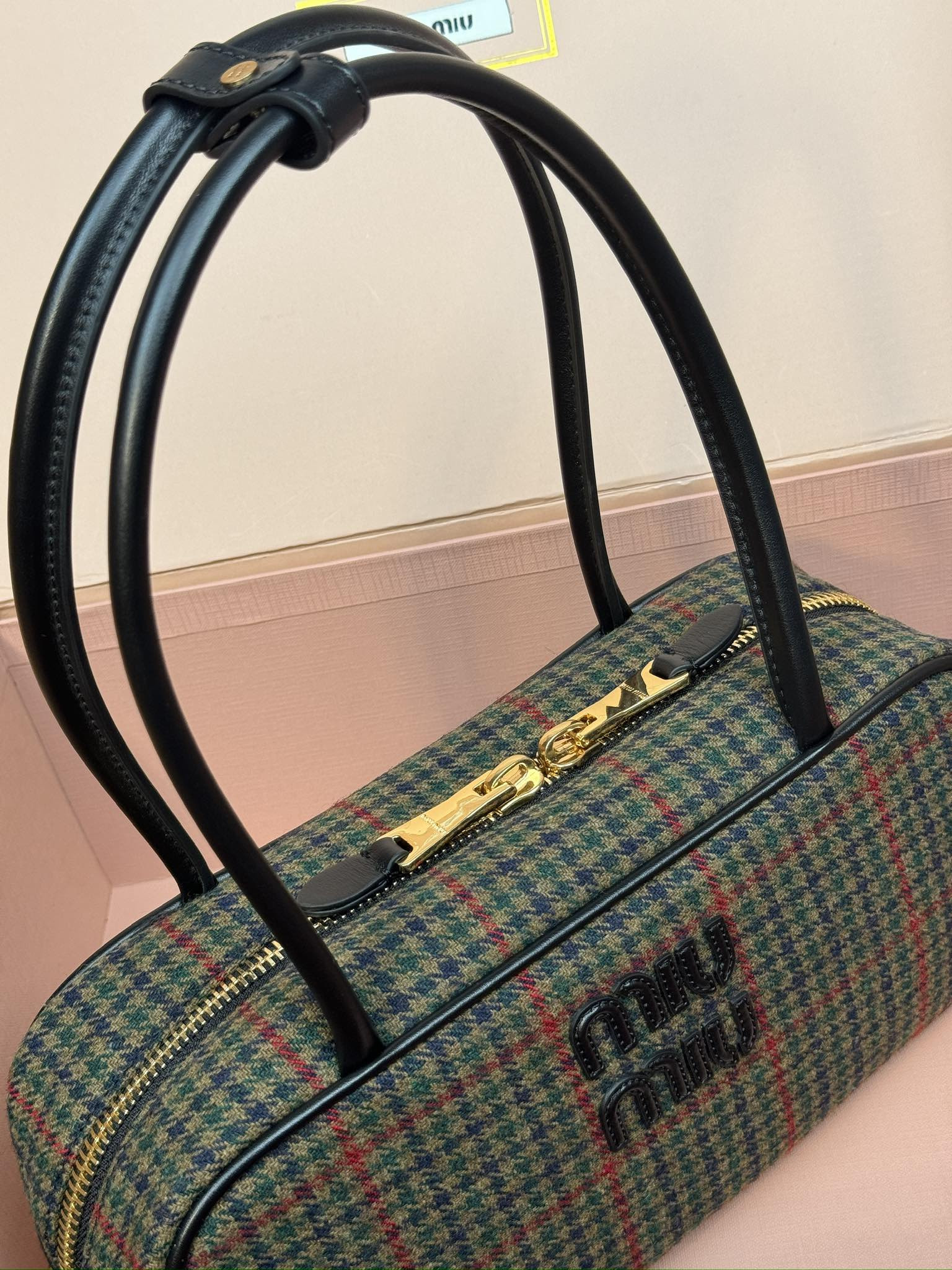 M1v M1v leather beau bag 28×15×9cm