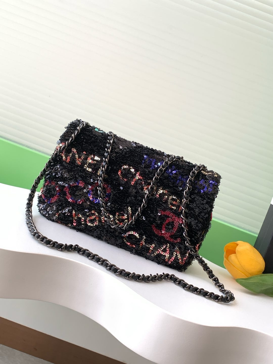 Ch**el Flap Bag 14x21x8cm