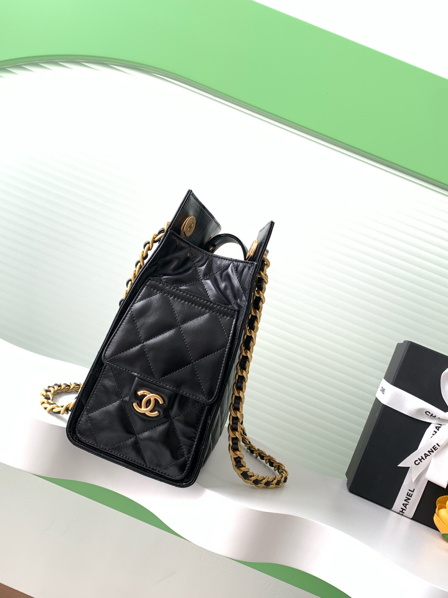 Ch**el shopping bag hobo 26x31x13cm