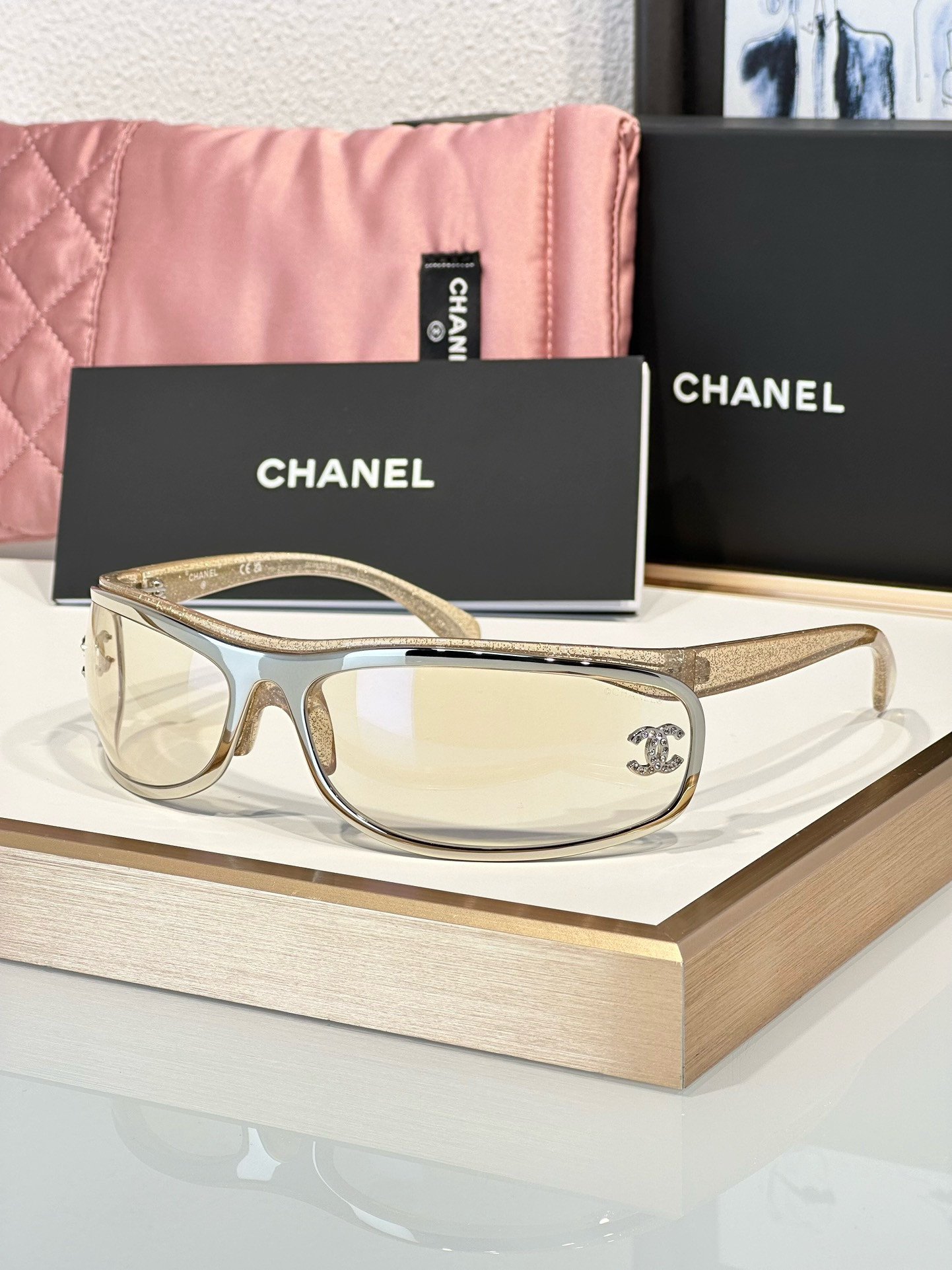 Ch**el Glasses coco neige 71557