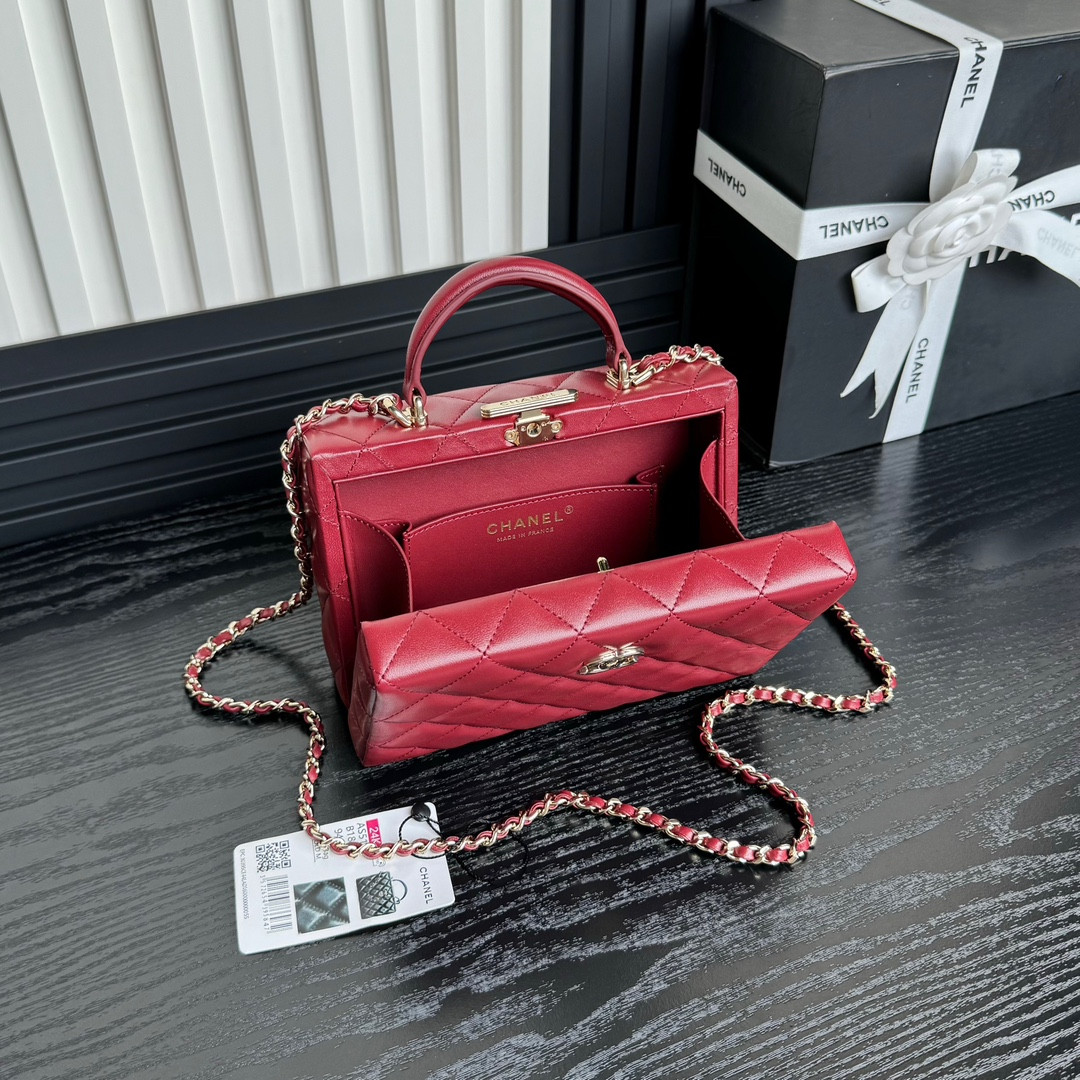 Ch**el Small Box Bag 12.5x18x6.5cm
