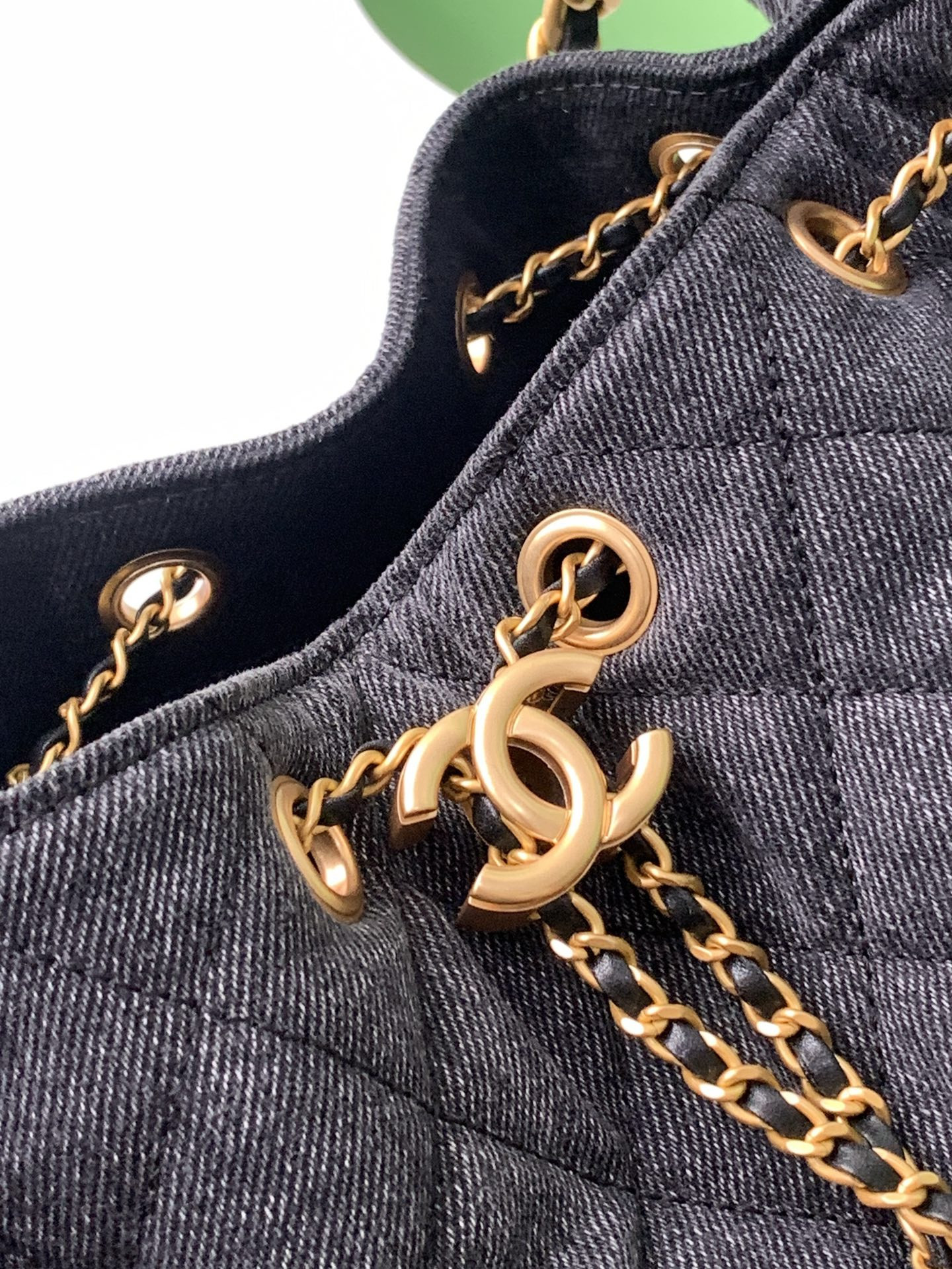 Ch**el 25C Bucket Hobo Bag AS5231 40x30x15cm