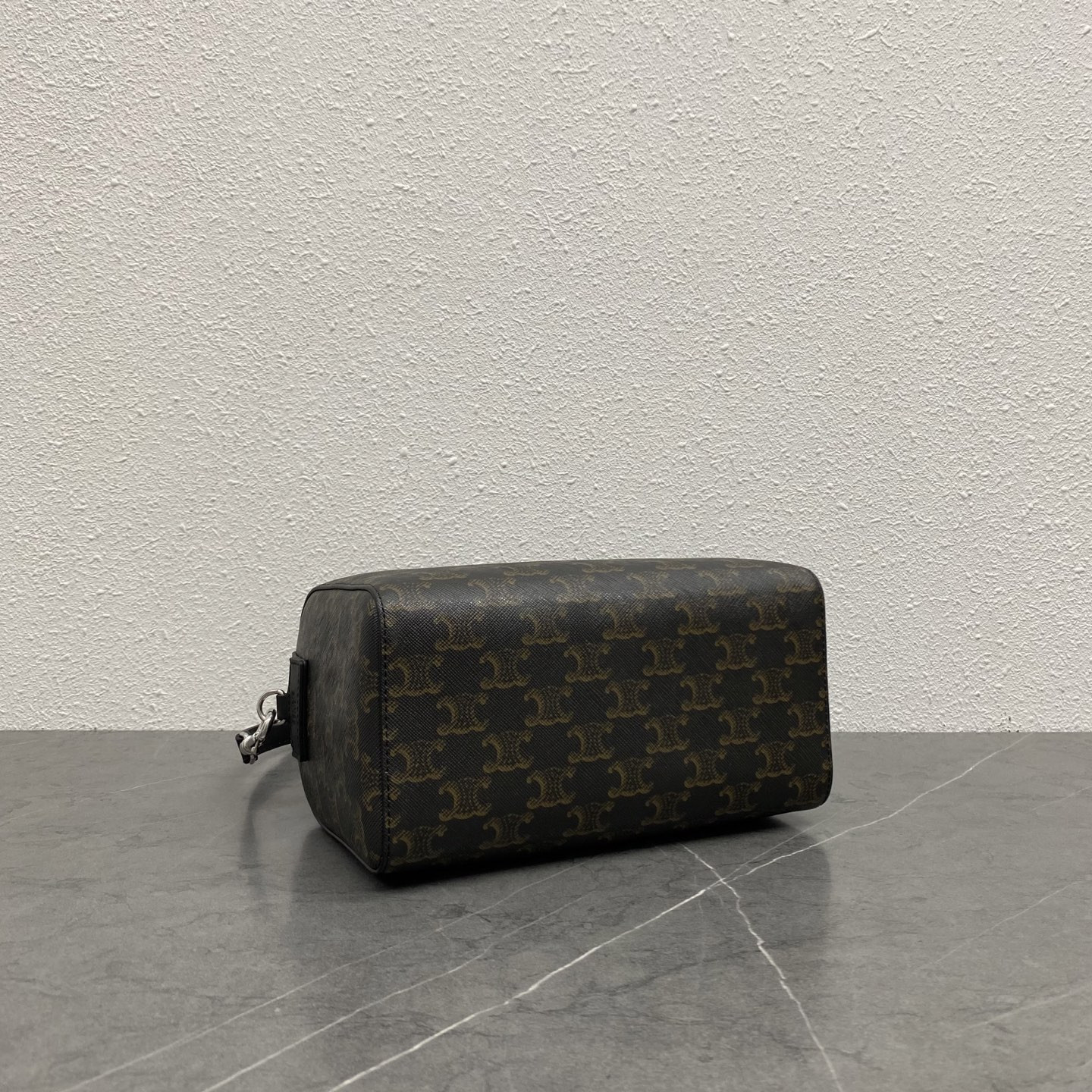 Ce1i*e MINI BOSTON IN TRIOMPHE CANVAS AND CALFSKIN 22x16x10cm
