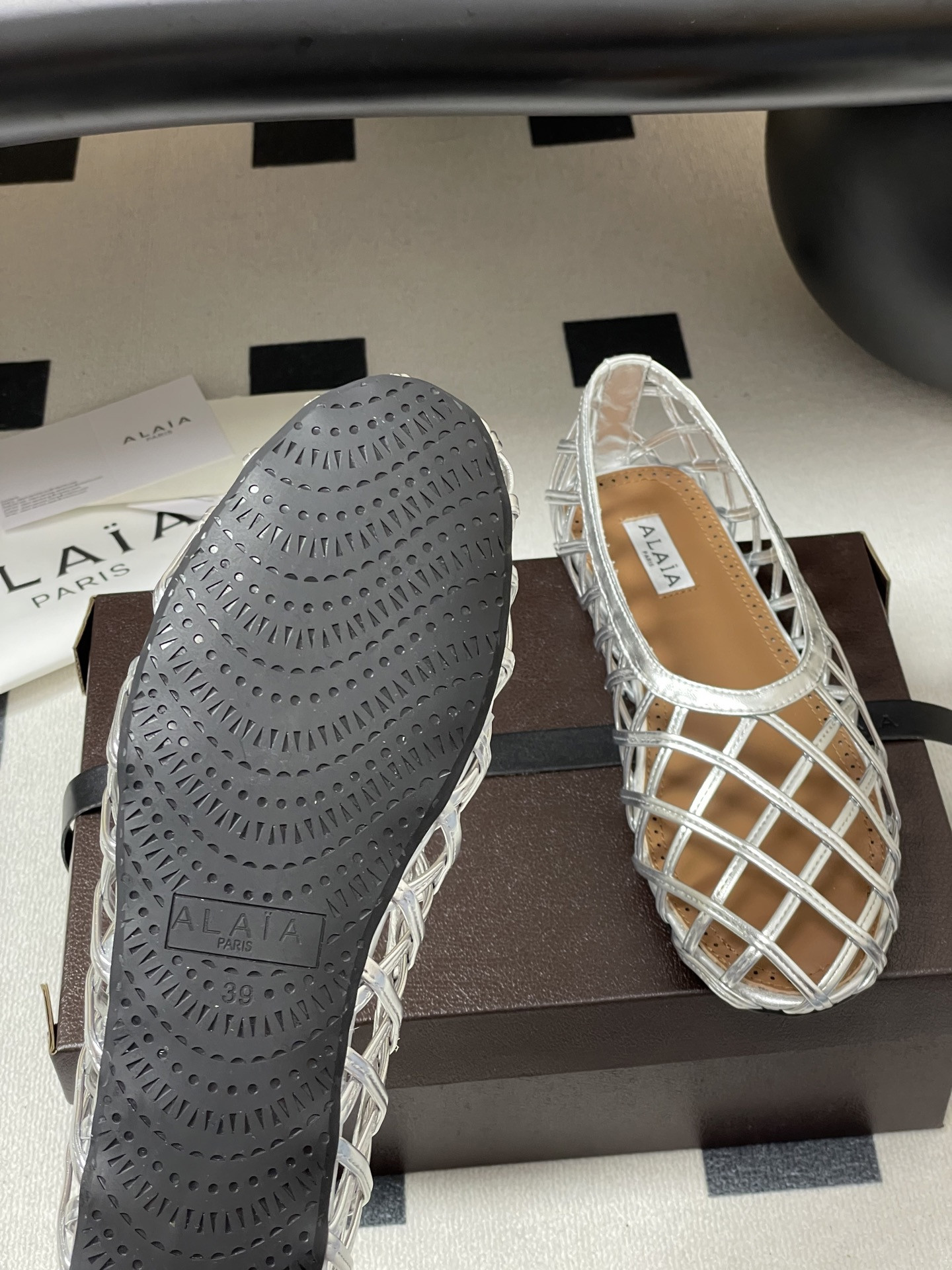 ua alaïa cage ballet flats(cusT0mized size 7-10 days production time)