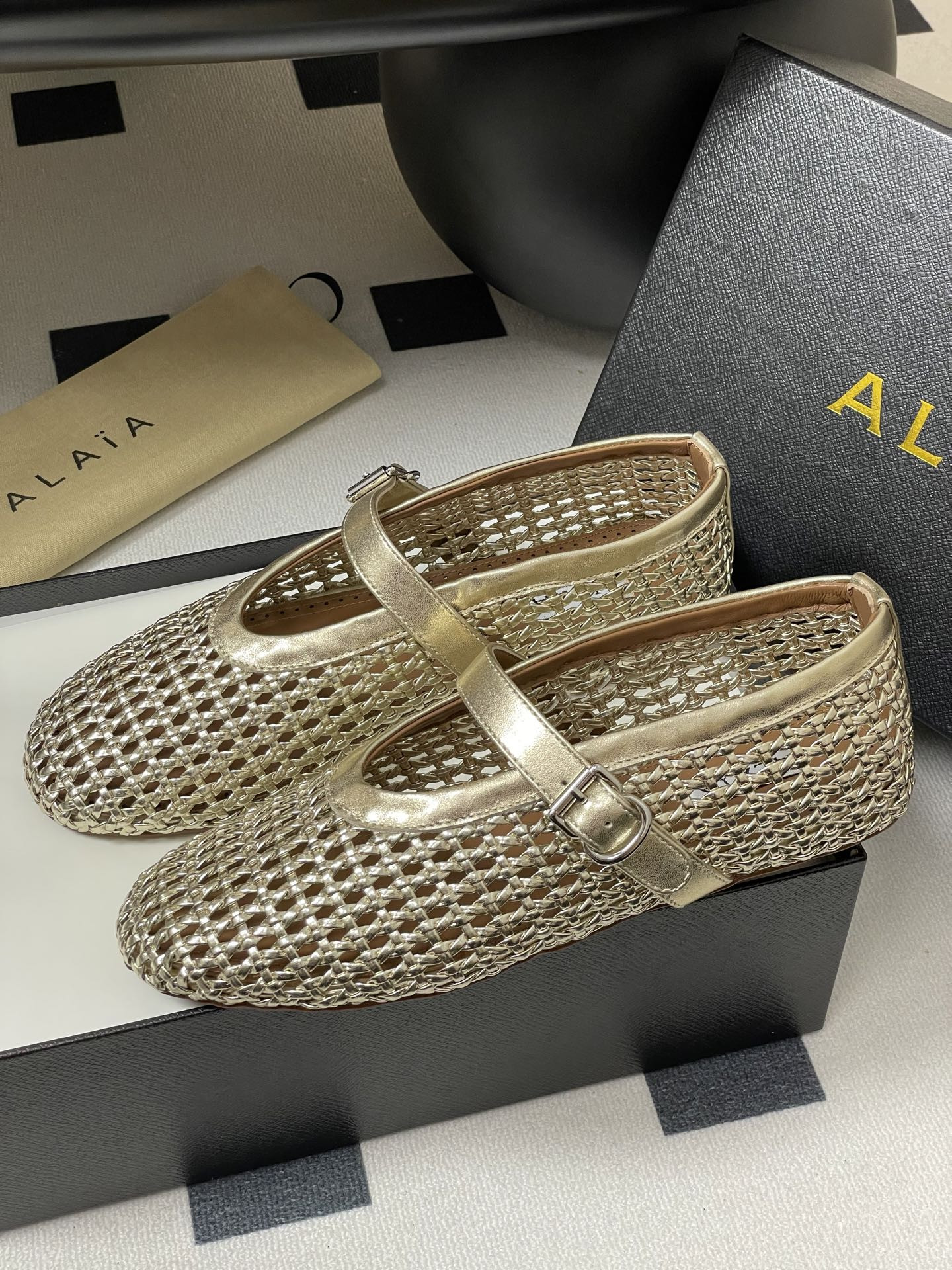 ua alaïa braided ballet flats(cusT0mized size 7-10 days production time)