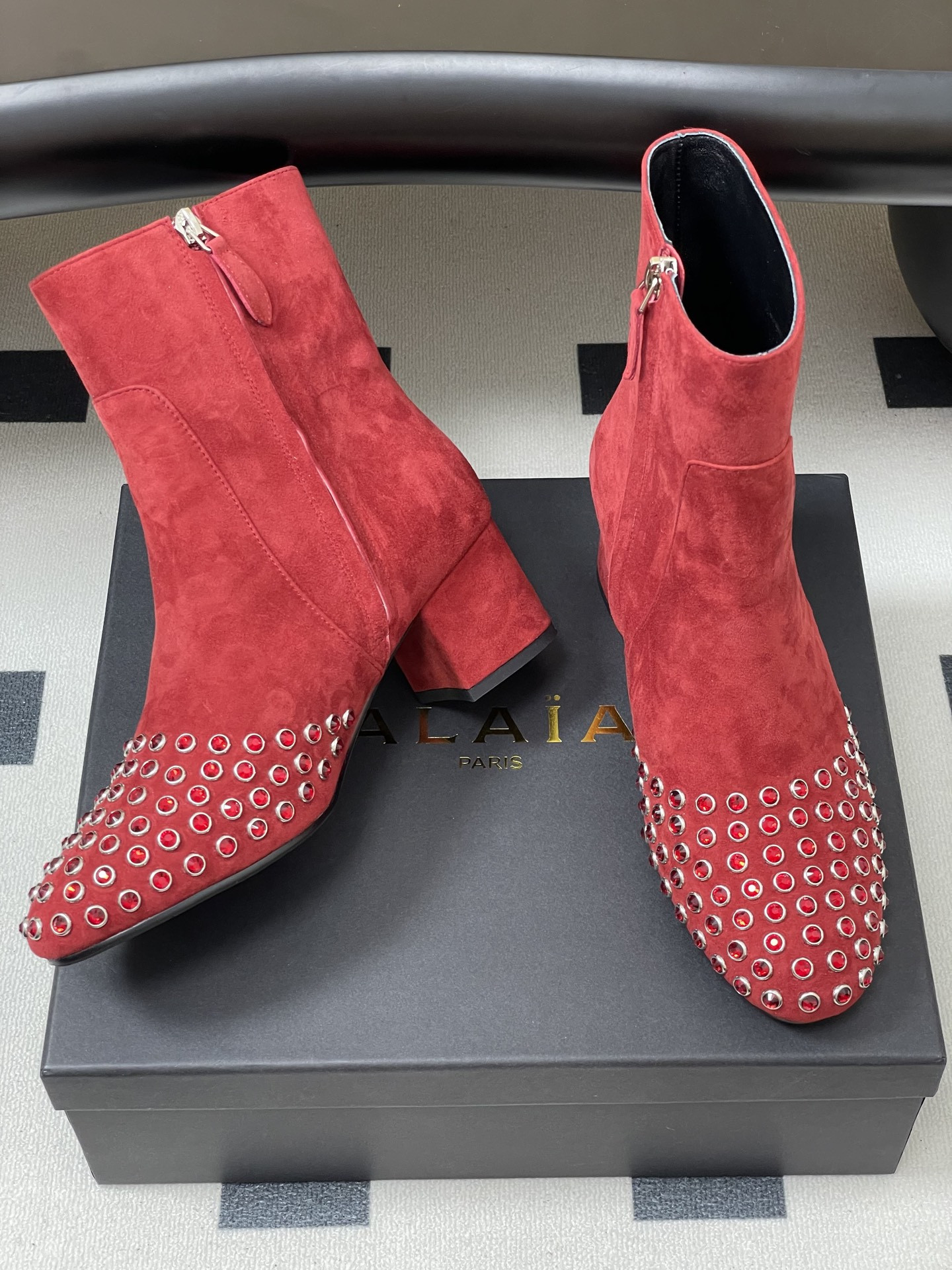 ua a1a1a crystal d1am0nd boots 5.5cm heel(cusT0mized size 7-10 days production time)