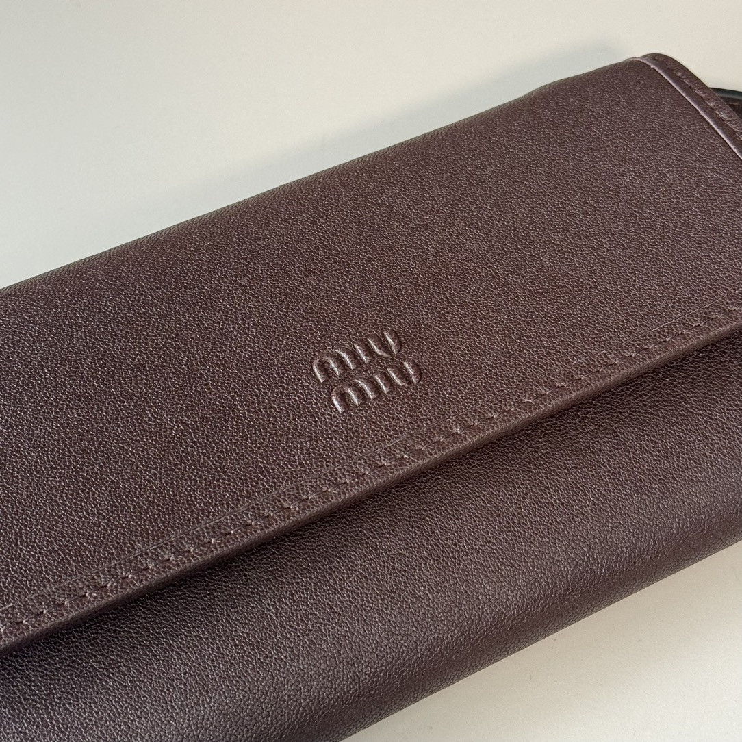 M1v M1v nappa leather wallet with shoulder strap 19x9.5x2cm