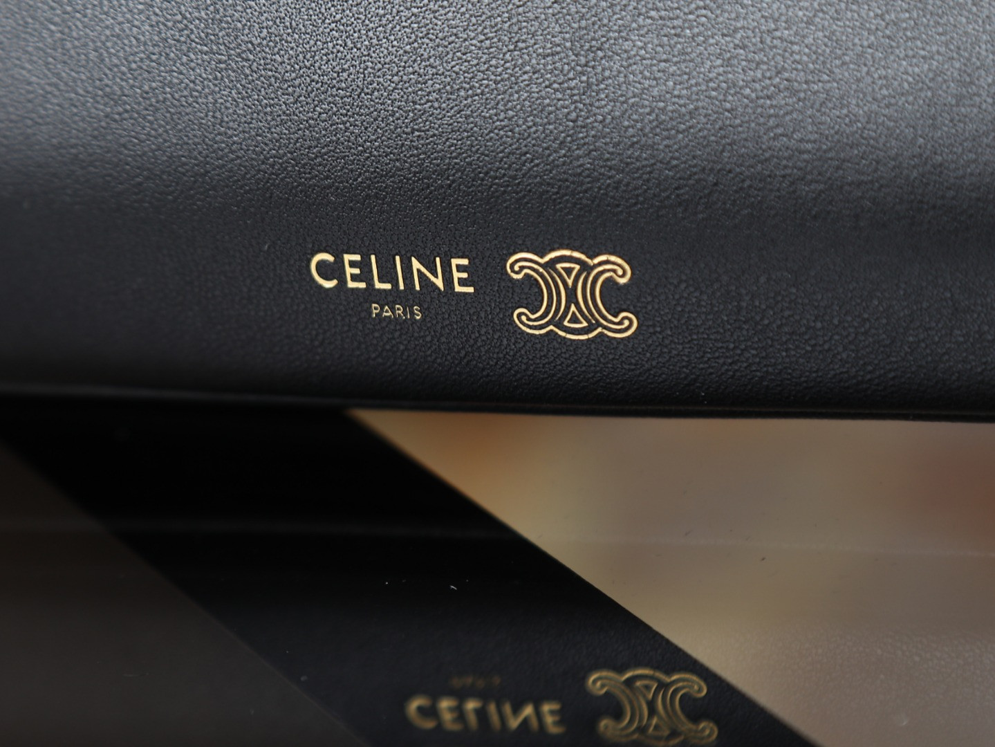 Ce1i*e trio flap in smooth lambskin 22.5x13x3.5cm