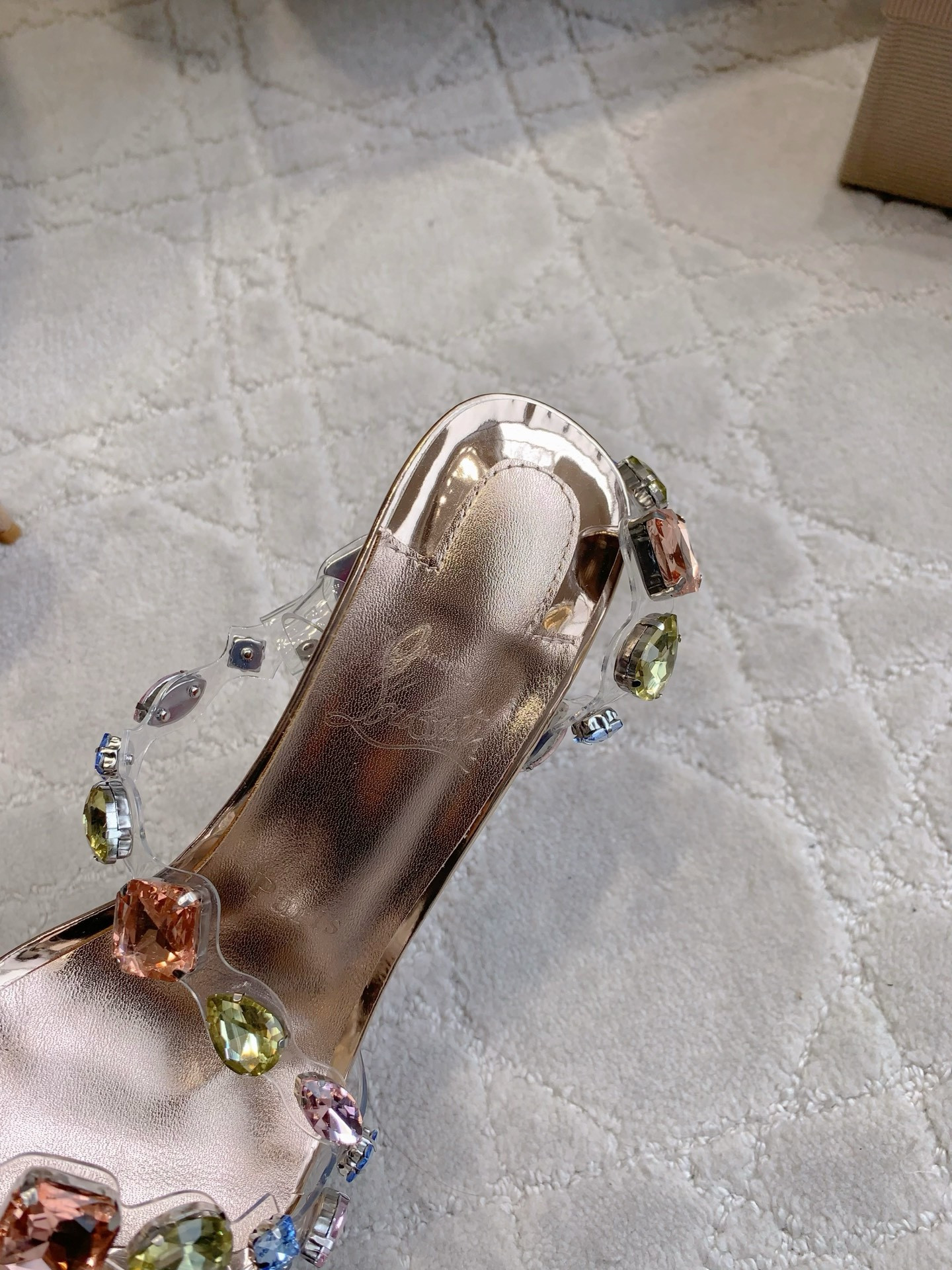 ua Chr1st1an louboutin rosa z jewel 9.5cm heel